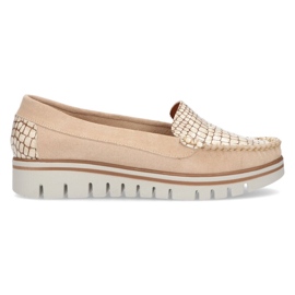 Läder loafers Filippo 10118 beige