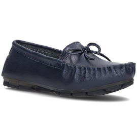 Läder loafers Filippo DP004 / 21 Nv marinblå