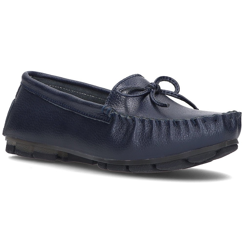 Läder loafers Filippo DP004 / 21 Nv marinblå