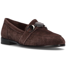 Läder loafers Filippo DP2148 / 21 Br brun