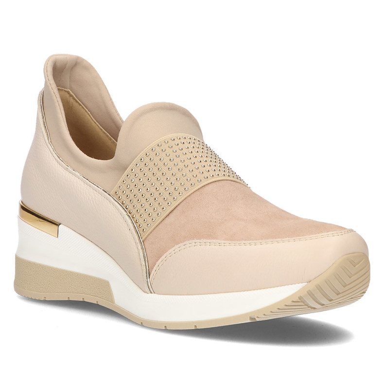 Lädersneakers Filippo 089 beige
