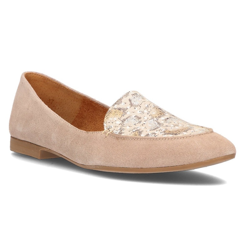 Läder loafers Filippo 04958 beige