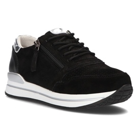 Läder Sneakers Filippo DP2049 / 21 Bk svart