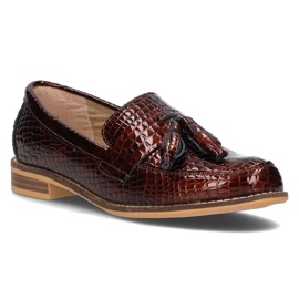 Läder loafers Filippo DP2161 / 21 Br brun
