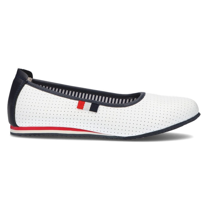 Läderballerinor Filippo DP2171 / 21 Wh vit