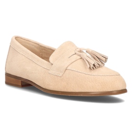 Läder loafers Filippo DP2149 / 21 Be beige