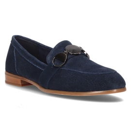 Läder loafers Filippo DP2148 / 21 Nv marinblå