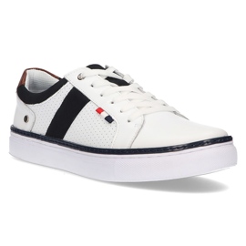 Läderskor Filippo MP2330 / 21 Wh vita