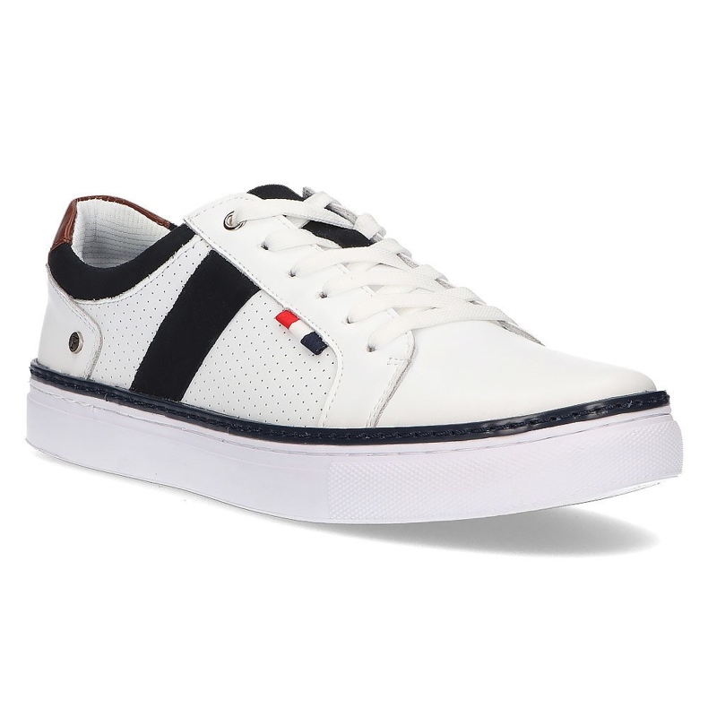 Läderskor Filippo MP2330 / 21 Wh vita