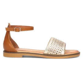 Filippo DS2102 / 21 Go Br bruna sandaler gyllene