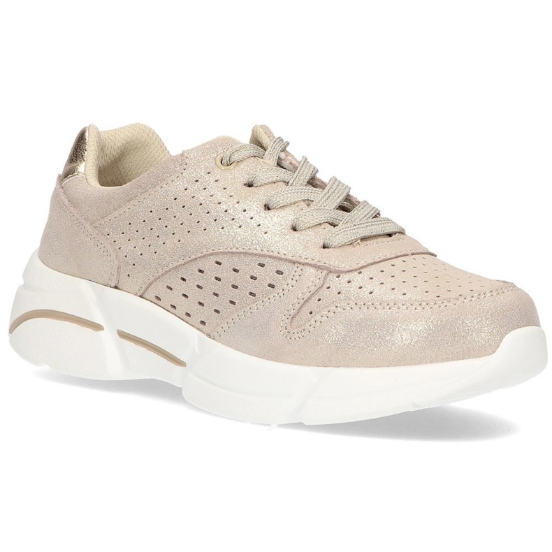 Läder Sneakers Filippo DP2156 / 21 Go guld gyllene