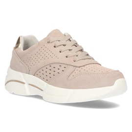 Läder Sneakers Filippo DP2156 / 21 Be beige
