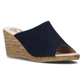 Skinntofflor Filippo DK2143 / 21 Nv marinblå