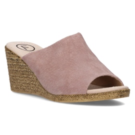 Skinntofflor Filippo DK2143 / 21 Sd ljungbeige mångfärgad rosa