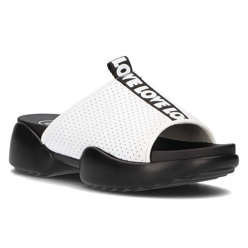 Skinntofflor Filippo DK2168 / 21 Wh vita