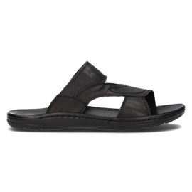 Skinntofflor herr Filippo MK2304 / 21 Bk svarta