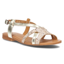 Lädersandaler Filippo 05186-25 / 00-5 gyllene