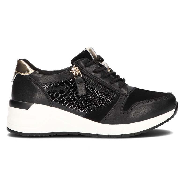 Lädersneakers Filippo DP2052 / 21 Bk svarta