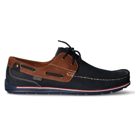 Loafers Filippo 1774 K Granat + Brun nubuck marinblå