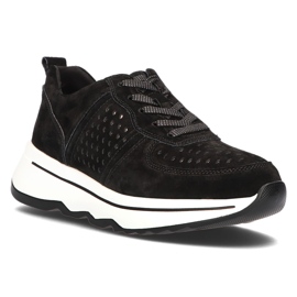 Filippo Lädersneakers DP3171 / 21 Bk svarta