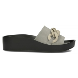 Skinntofflor Filippo DK3593 / 22 Gr grå