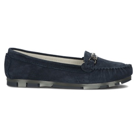 Läder loafers Filippo DP1202 / 22 Nv marinblå
