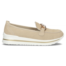 Läderskor Filippo DP3555 / 22 Be beige