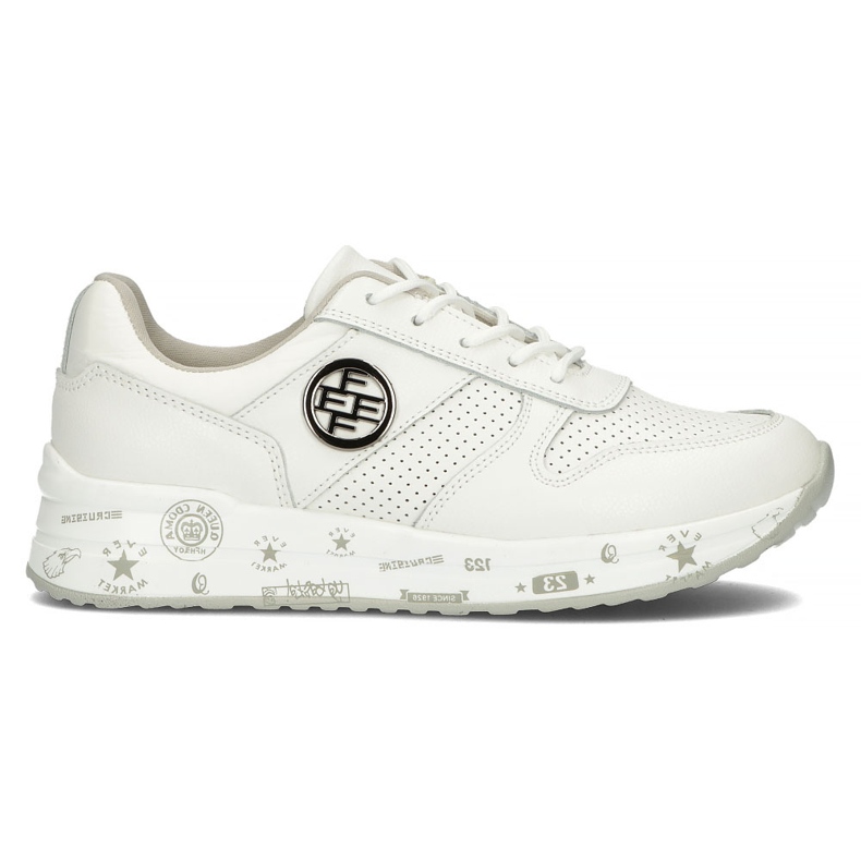 Läder Sneakers Filippo DP3542 / 22 Wh vit