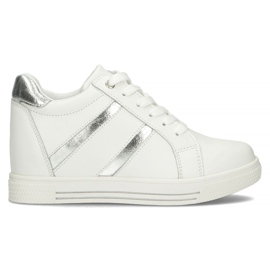 Läder Sneakers Filippo DP3549 / 22 Wh vit