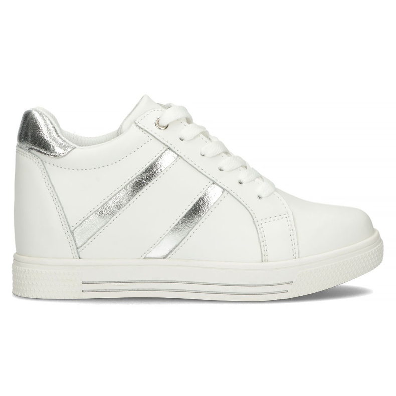 Läder Sneakers Filippo DP3549 / 22 Wh vit