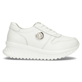 Läder Sneakers Filippo DP3547 / 22 Wh vit