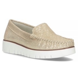 Läder loafers Filippo DP3534 / 22 Go golden gyllene