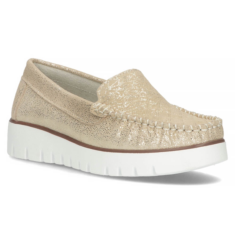 Läder loafers Filippo DP3534 / 22 Go golden gyllene