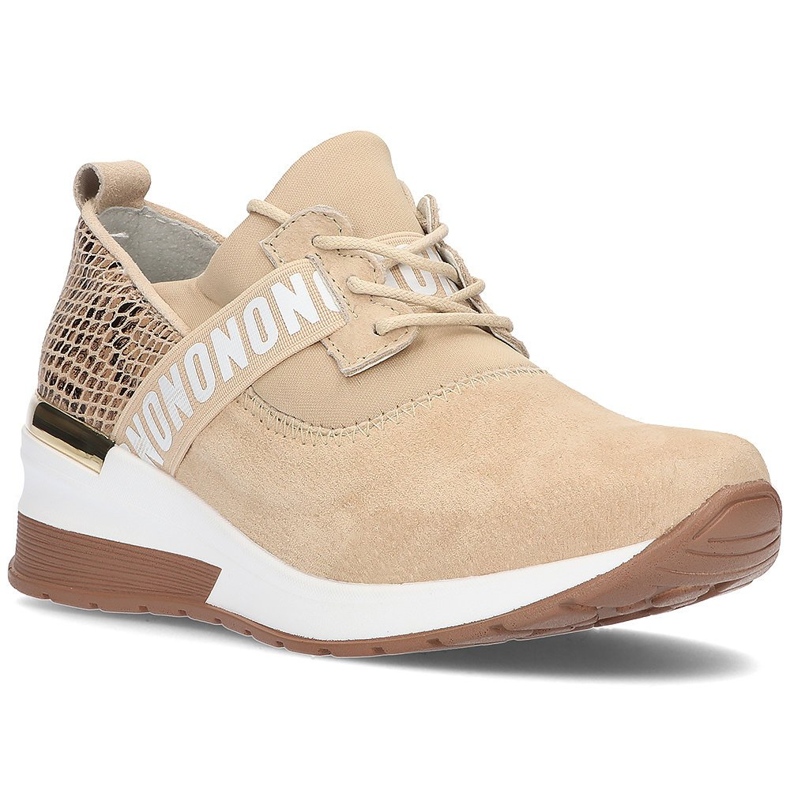 Lädersneakers Filippo DP1388 / 22 Be beige