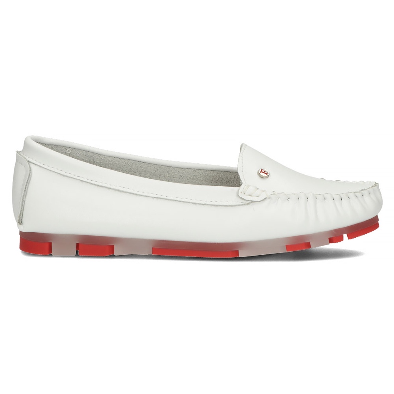 Läder loafers Filippo DP2037 / 22 Wh Rd vit