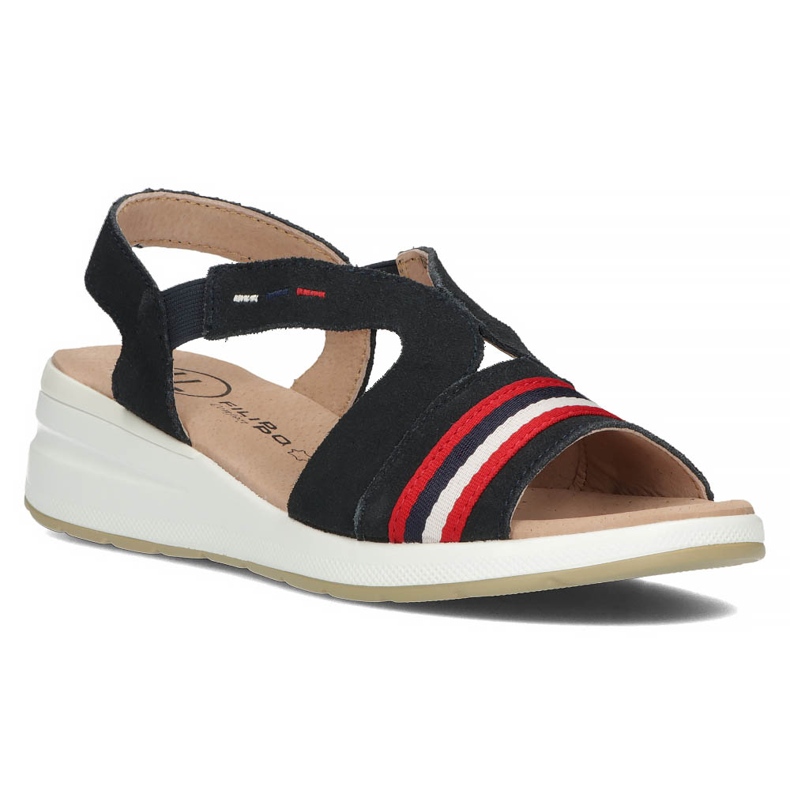 Lädersandaler Filippo DS3500 / 22 Nv marinblå