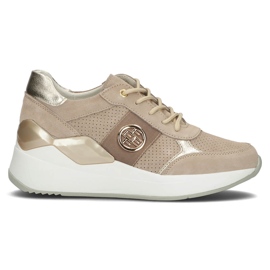 Lädersneakers Filippo DP3553 / 22 Be beige