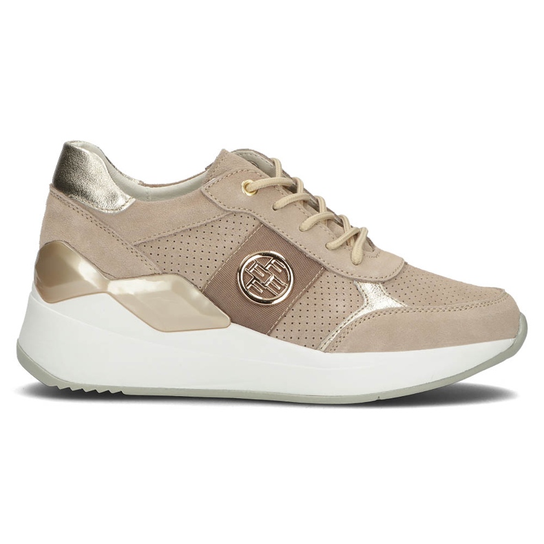 Lädersneakers Filippo DP3553 / 22 Be beige