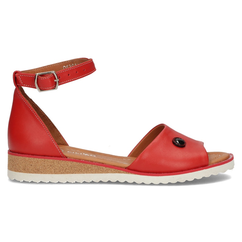 Röda Filippo DS3914 / 22 Rd lädersandaler