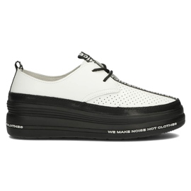 Läderskor Filippo DP3624 / 22 Wh vita