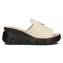 Skinntofflor Filippo DK3596 / 22 Be beige