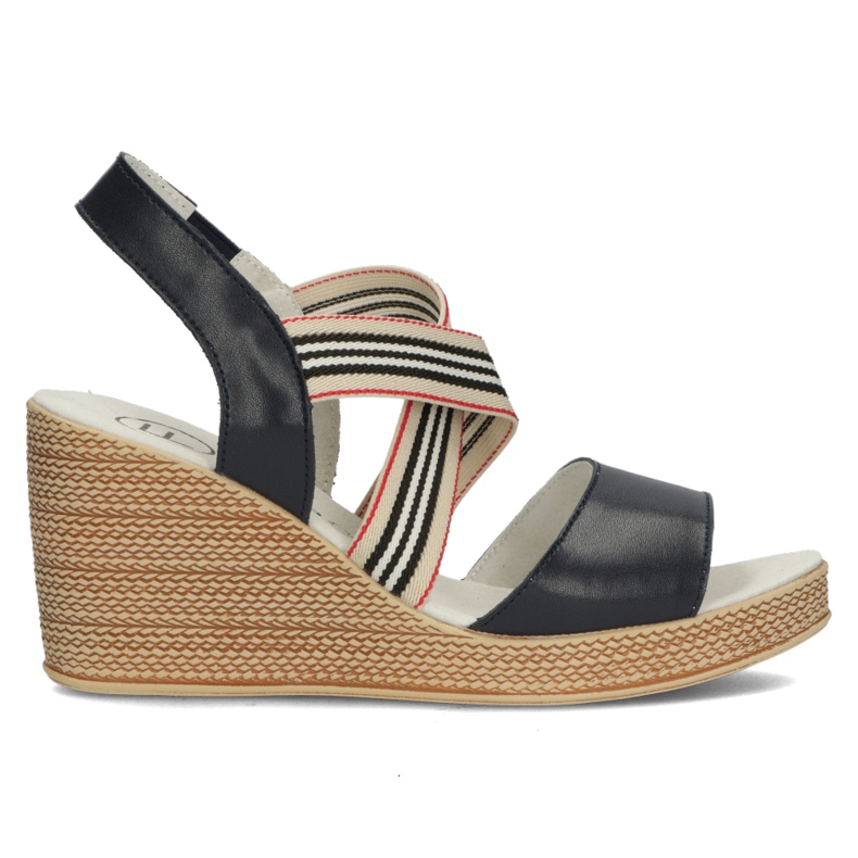 Lädersandaler Filippo DS3520 / 22 Nv marinblå