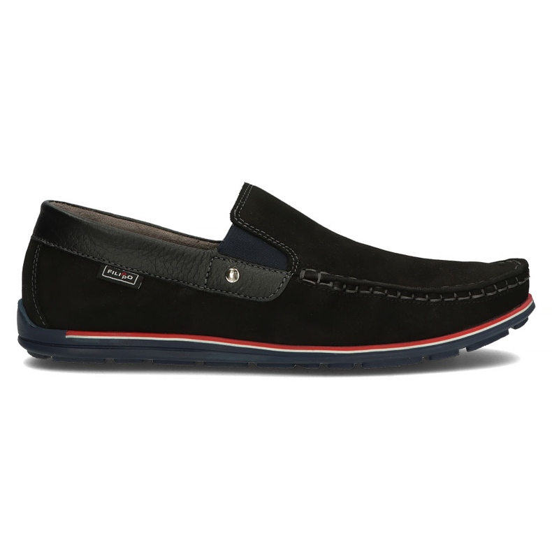 Läder loafers Filippo 1522K svart