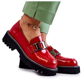 S.Barski Lackläder Röda Corine Skor