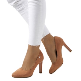 Rosa pumps på en Blair stilettklack mångfärgad