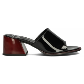 Läder Filippo DK3722 / 22 Bk svarta tofflor