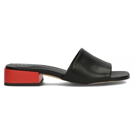 Skinntofflor Filippo DK3721 / 22 Bk svarta