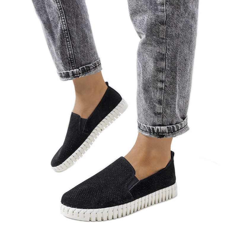 Svarta Madiha sneakers i läder