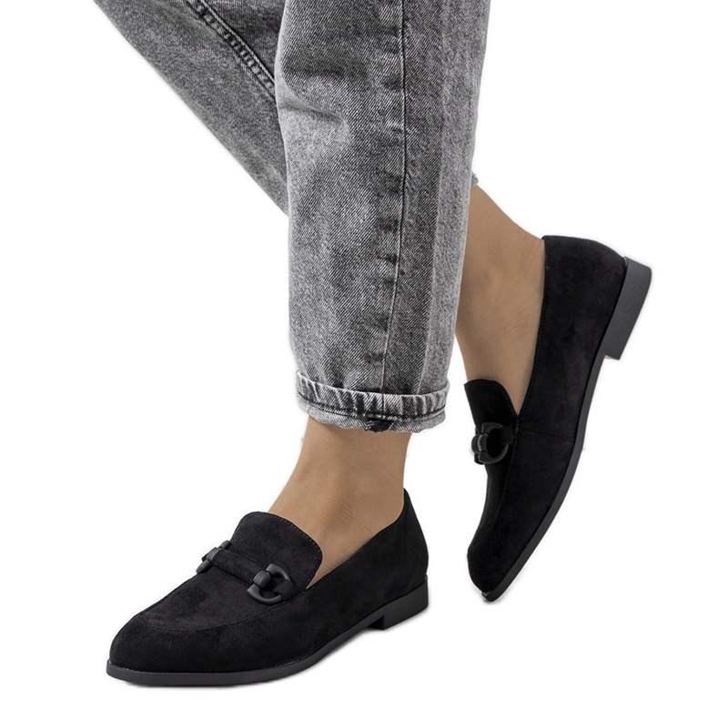 Svarta läderskor från Talisa