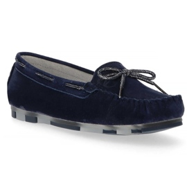 Läder loafers Filippo DP1203 / 20 Nv marinblå